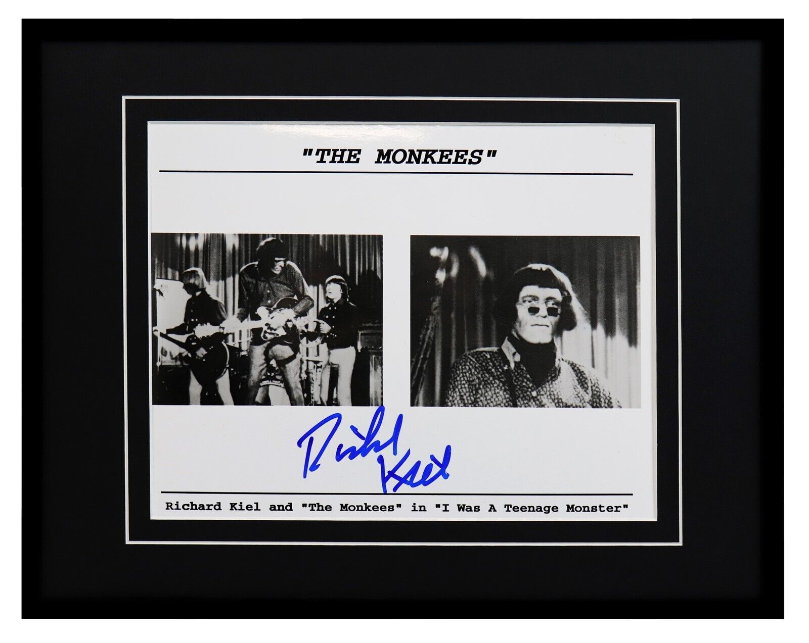 Richard Kiel Signed Framed 11x14 Photo Display w/ The Monkees