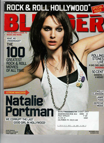 VINTAGE Nov 2005 Blender Magazine Natalie Portman