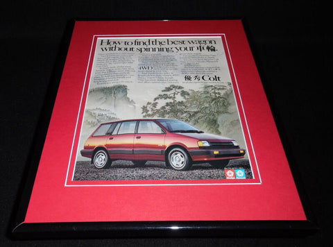 1988 Dodge Plymouth Colt Framed 11x14 ORIGINAL Vintage Advertisement