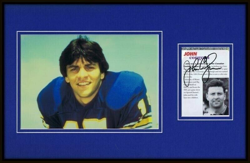 John Congemi Signed Framed 11x17 Photo Display Pitt Panthers