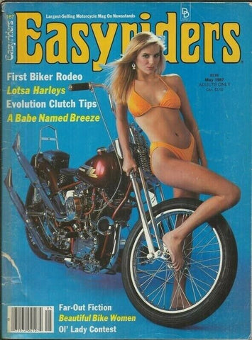 ORIGINAL Vintage May 1987 Easyriders Motorcycle Magazine Bikini Cover