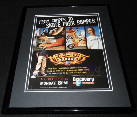 Monster Garage 2003 Discovery Framed 11x14 ORIGINAL Advertisement Tony Hawk