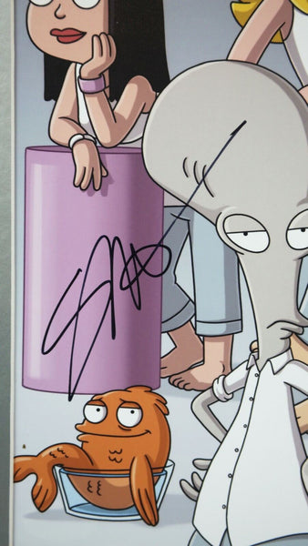 Seth MacFarlane Signed Framed 16x20 Photo Set JSA American Dad w/ cast