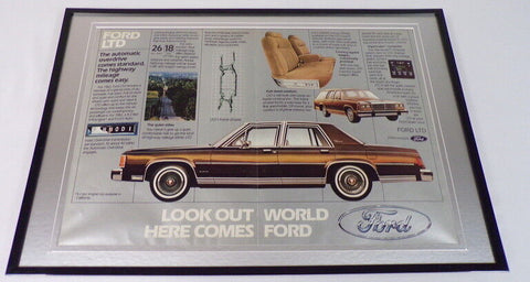 1981 Ford LTD 12x18 Framed ORIGINAL Vintage Advertisement 