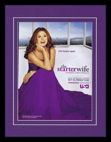 The Starter Wife 2008 Framed 11x14 ORIGINAL Vintage Advertisement Debra Messing