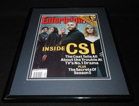 CSI Cast 11x14 Framed ORIGINAL 2004 Entertainment Weekly Magazine Cover