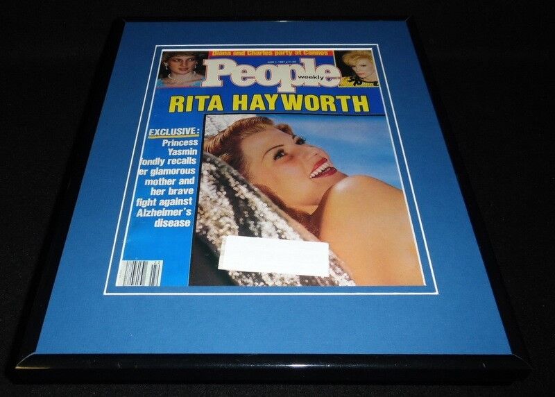 Rita Hayworth Framed 11x14 ORIGINAL 1987 People Magazine Cover