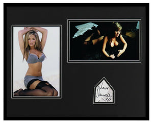 Danielle Lloyd Signed Framed 16x20 Lingerie Stockings Photo Set