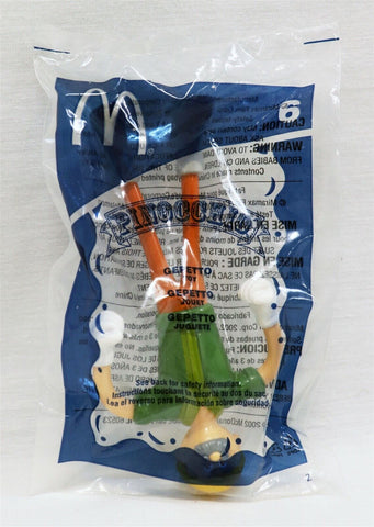 VINTAGE SEALED 2002 McDonald's Pinocchio Gepetto Figure