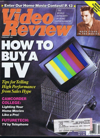 ORIGINAL Vintage February 1991 Video Review Magazine How to Buy a TV