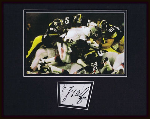 Greg Lloyd Signed Framed 11x14 Photo Display Steelers