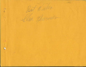 Slim Newman Signed 4.5x5.75 Vintage Album Page Desert Vigilante