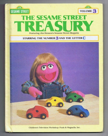 1983 Sesame Street Treasury #3 ORIGINAL Vintage Hardcover Book 