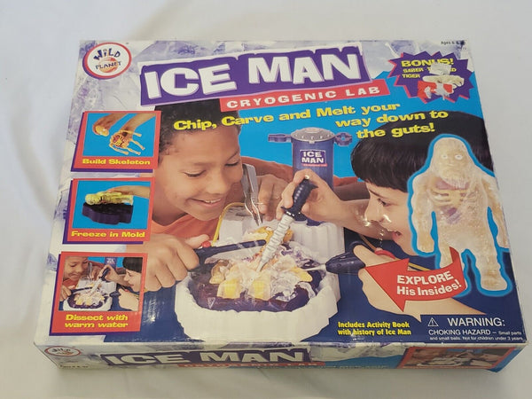 VINTAGE 1999 Wild Planet Ice Man Cryogenic Lab Board Game