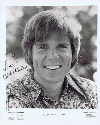 John Davidson Signed Vintage 8x10 Photo That's Incredible