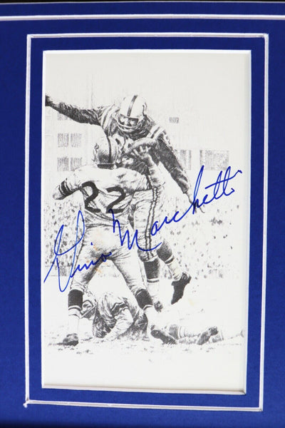 Gino Marchetti Signed Framed 16x20 Photo Display Baltimore Colts