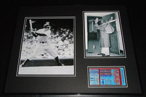 Jackie Robinson Framed 1947 World Series Ticket Repro & Photo Display Dodgers