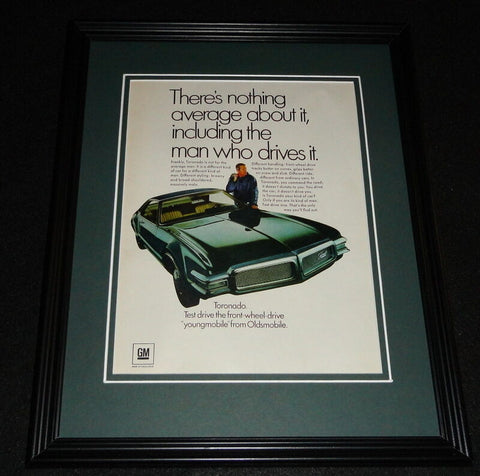 1967 GM Oldsmobile Toronado 11x14 Framed ORIGINAL Advertisement