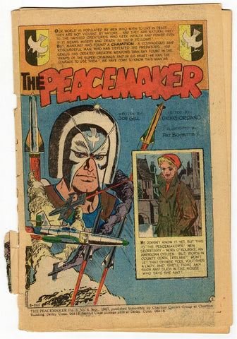 Peacemaker #4 ORIGINAL Vintage 1967 Charlton Comics 