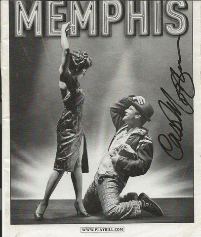 Cass Morgan Signed Memphis Playbill Cover (Cover Only)