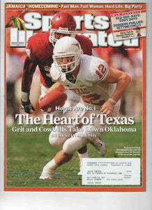 Oct 20 2008 Sports Illustrated Magazine Colt McCoy Texas