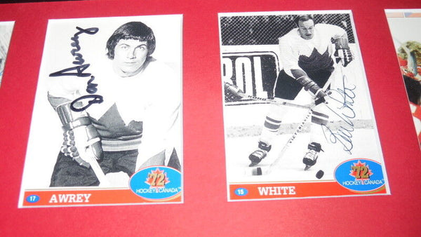 1972 Summit Series Team Canada Signed Framed 18x24 Photo Set