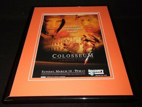 Colosseum 2004 Discovery Channel Framed 11x14 ORIGINAL Vintage Advertisement