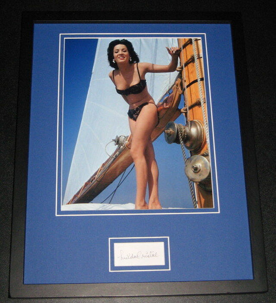 Linda Cristal Bikini Signed Framed 11x14 Photo Display JSA 