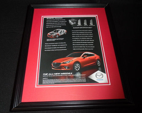 2014 Mazda M3 Framed 11x14 ORIGINAL Vintage Advertisement