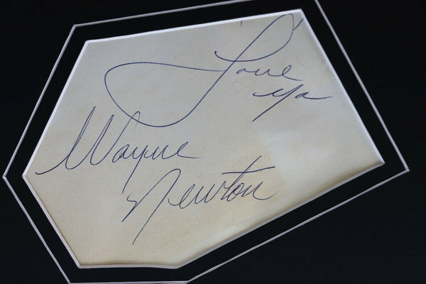 Wayne Newton Signed Framed 16x20 Dynasty Collection CD & Photo Display