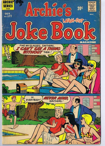 Archie Joke Book #177 ORIGINAL Vintage GGA Good Girl Art Double Swimsuit Cover 