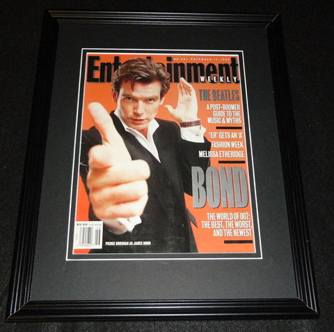 Pierce Brosnan Framed 11x14 ORIGINAL 1995 Entertainment Weekly Cover James Bond