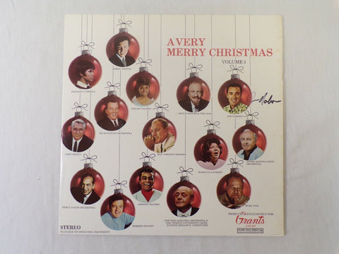 Jim Nabors A Very Merry Christmas Signed Vinyl Record Album JSA 