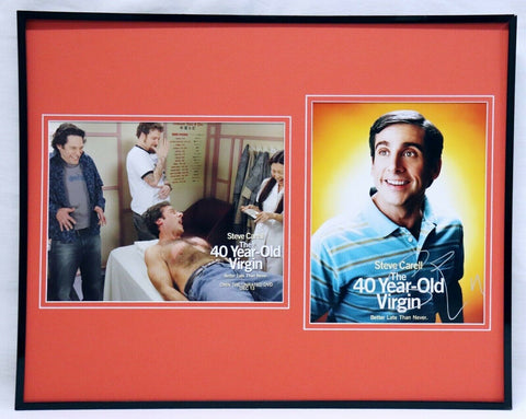 Steve Carell Signed Framed 16x20 Photo Set JSA 40 Year Old Virgin