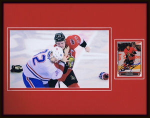 Chris Neal Signed Framed 11x14 Photo Display Senators Fight