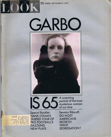 ORIGINAL Vintage Look Magazine September 8 1970 Greta Garbo Turns 65