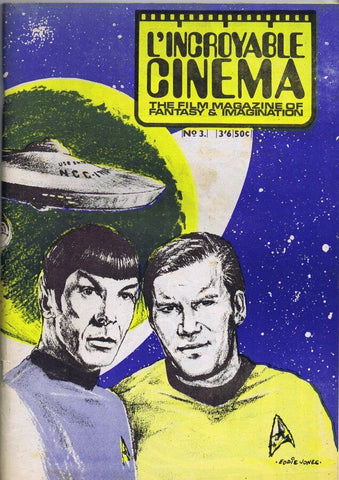 ORIGINAL Vintage 1970 L'Incroyable Cinema Magazine #3 Star Trek Shatner Nimoy