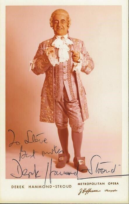 Derek Hammond-Stroud Signed 3.5x5.5 Photo