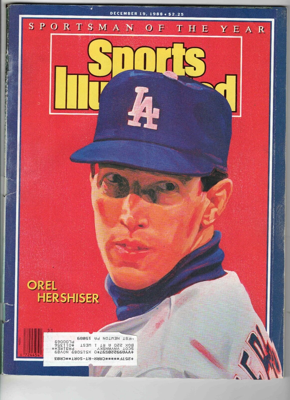 Dec 19 1988 Sports Illustrated Magazine Orel Hershiser Dodgers