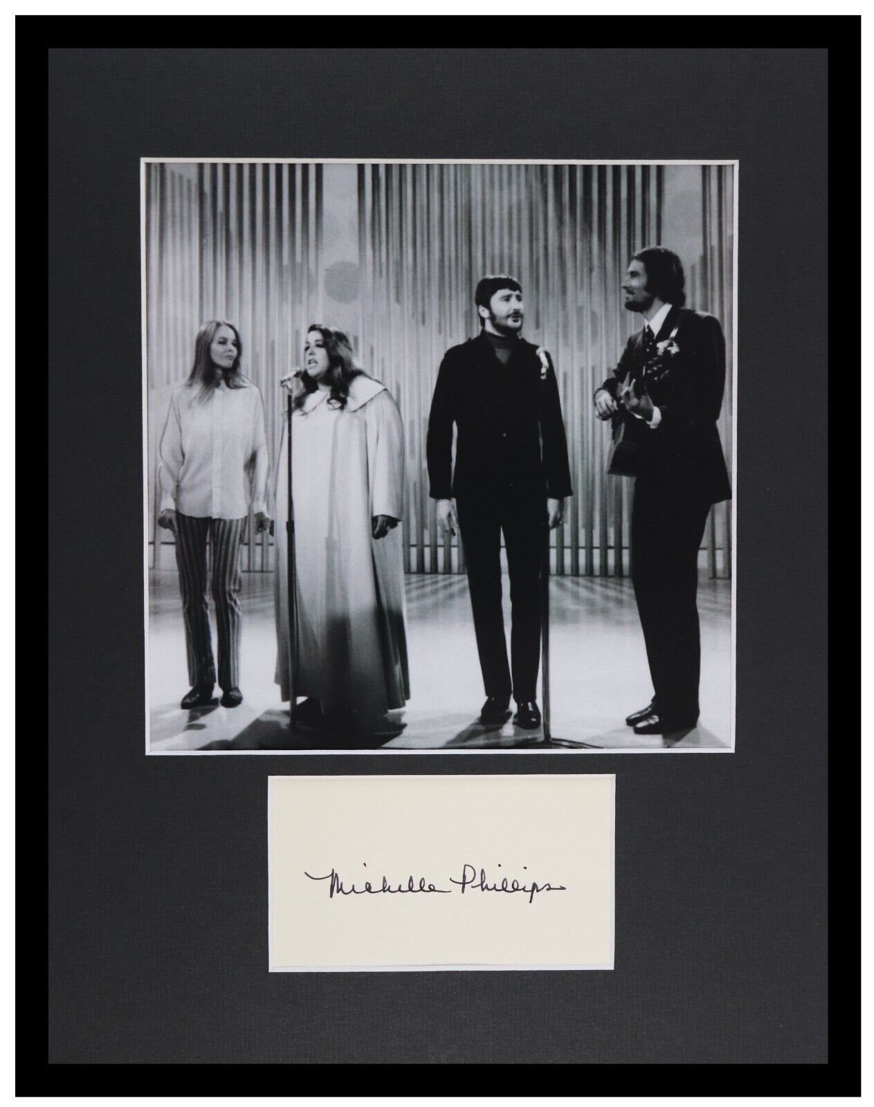 Michelle Phillips Signed Framed 11x14 Mamas and Papas Display