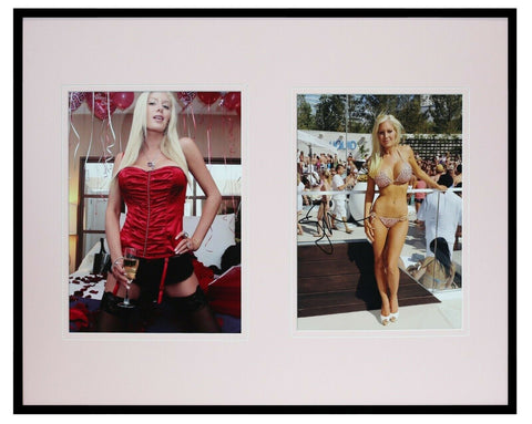 Heidi Montag Signed Framed 16x20 Stockings Lingerie Photo Set The Hills D