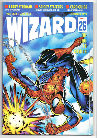 Wizard Magazine #26 VINTAGE 1993 Spider-Man Cover