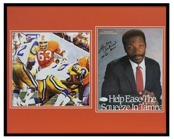 Lee Roy Selmon Signed Framed 16x20 Photo Display JSA Bucs