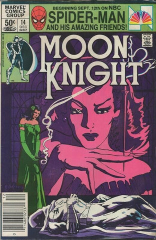 Moon Knight #14 ORIGINAL Vintage 1981 Marvel Comics 1st Stained Glass Scarlet