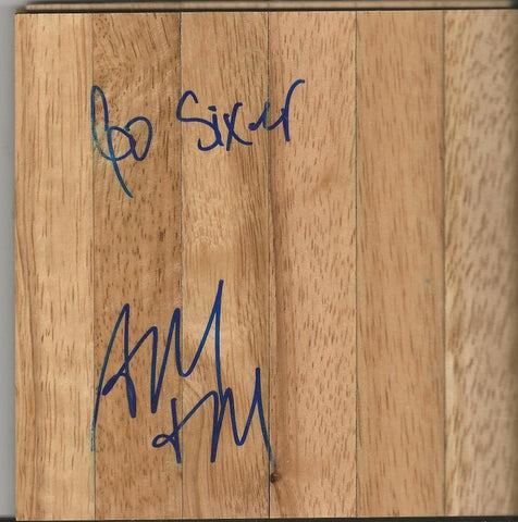 Andre Miller Signed 6x6 Floorboard Spurs