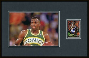 Nate McMillan Signed Framed 11x17 Photo Display Sonics Pacers NC State