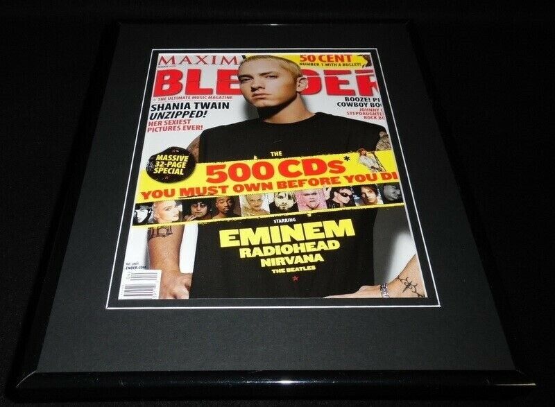 Eminem Framed 11x14 ORIGINAL 2003 Blender Magazine Cover