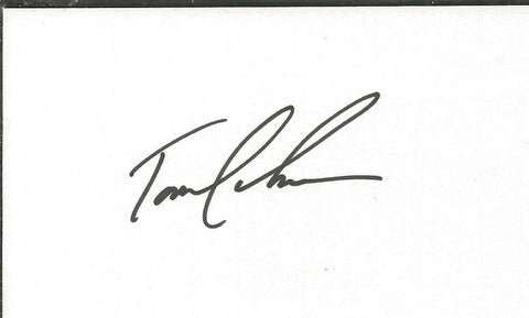 Tom Lehman Signed 3x5 Index Card 1996 US Open Champ