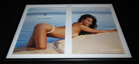 Chrissy Teigen 2015 DirecTV Framed 12x18 ORIGINAL Advertising Display