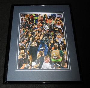 Peyton Manning 2016 Super Bowl 50 Postgame Framed 11x14 Photo Display 